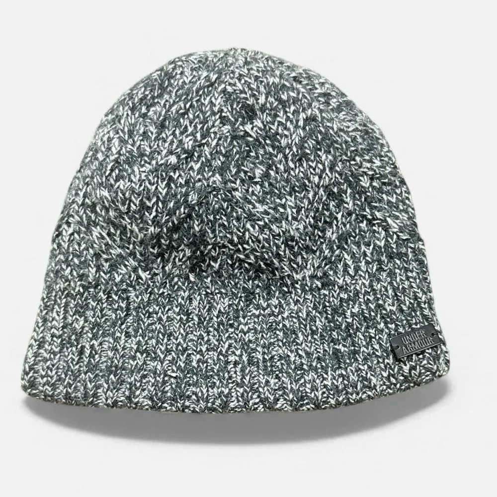 Under Armour Black & White Heathered Beanie